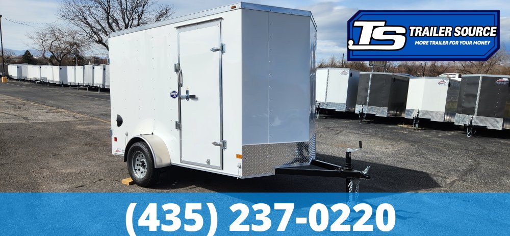 6x10 American Hauler Arrow Enclosed Cargo Trailer - 6'6" Interior - 3.5K GVWR - Barn Doors