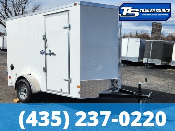 6x10 American Hauler Arrow Enclosed Cargo Trailer - 6'6" Interior - 3.5K GVWR - Barn Doors