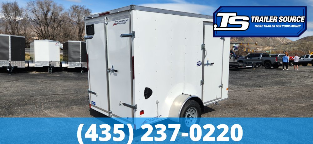 6x10 American Hauler Arrow Enclosed Cargo Trailer - 6'6" Interior - 3.5K GVWR - Barn Doors