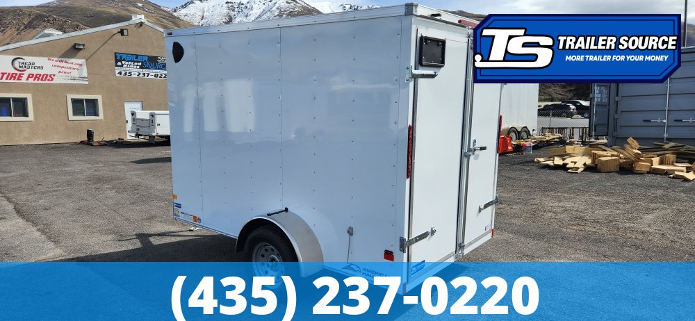 6x10 American Hauler Arrow Enclosed Cargo Trailer - 6'6" Interior - 3.5K GVWR - Barn Doors