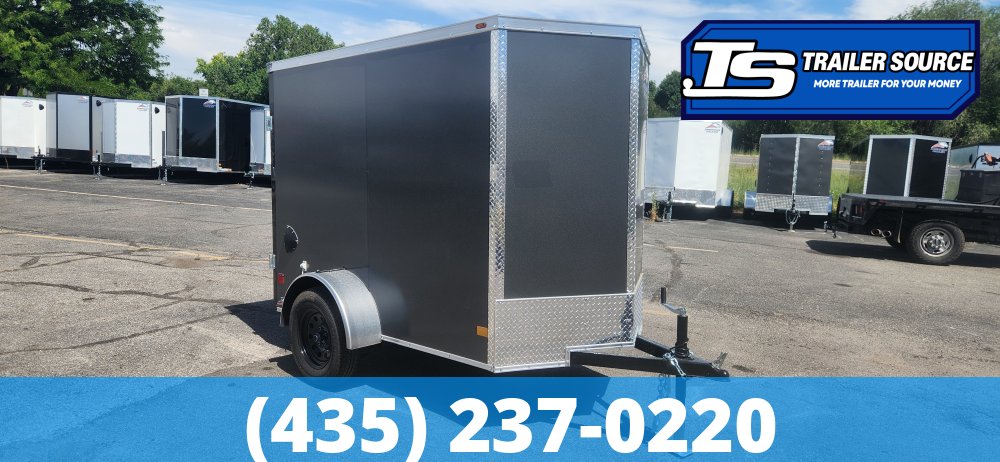 5x8 American Hauler Arrow Deluxe Enclosed Cargo Trailer - 6'0" Interior - 3.5K GVWR - .080 PolyCor, Barn Doors