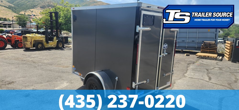 5x8 American Hauler Arrow Deluxe Enclosed Cargo Trailer - 6'0" Interior - 3.5K GVWR - .080 PolyCor, Barn Doors