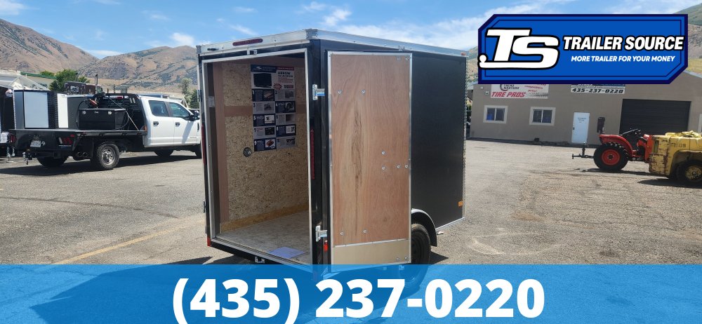 5x8 American Hauler Arrow Deluxe Enclosed Cargo Trailer - 6'0" Interior - 3.5K GVWR - .080 PolyCor, Barn Doors