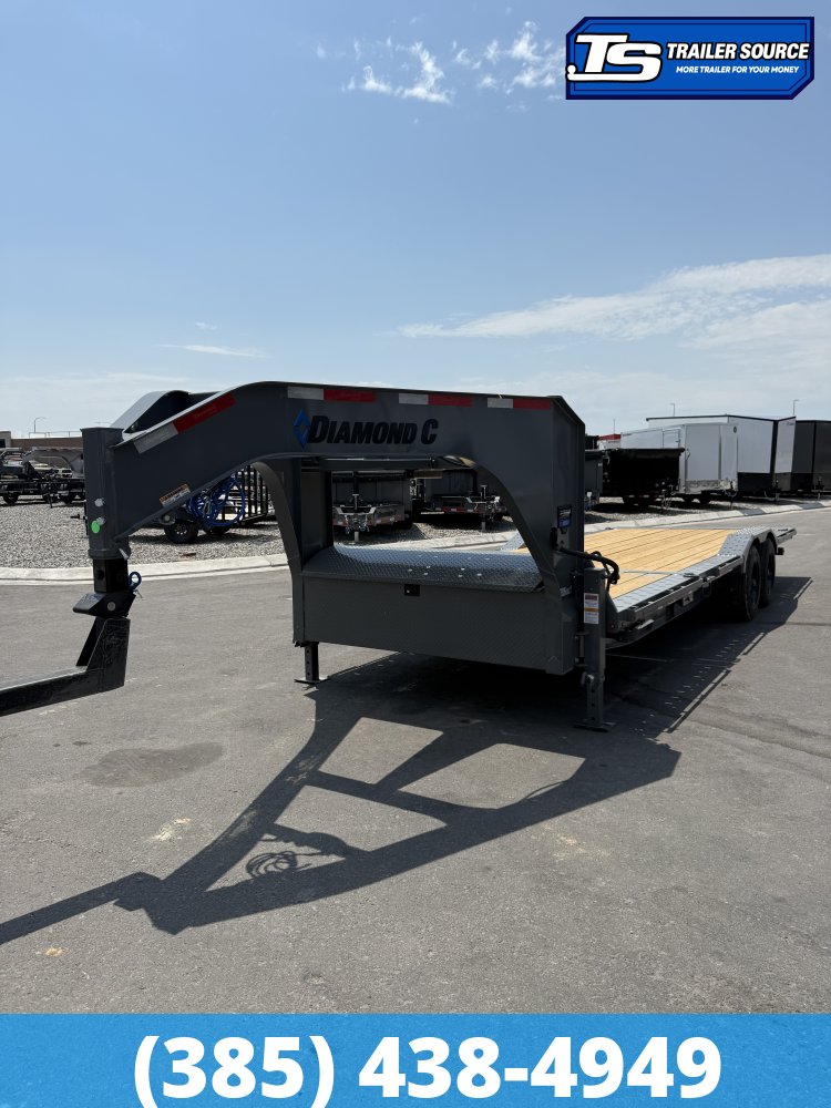 8.5x24 Diamond C HDT-GN 208 Wide Body w/ Drive Over Fenders Tilt Trailer - 18K GVWR -