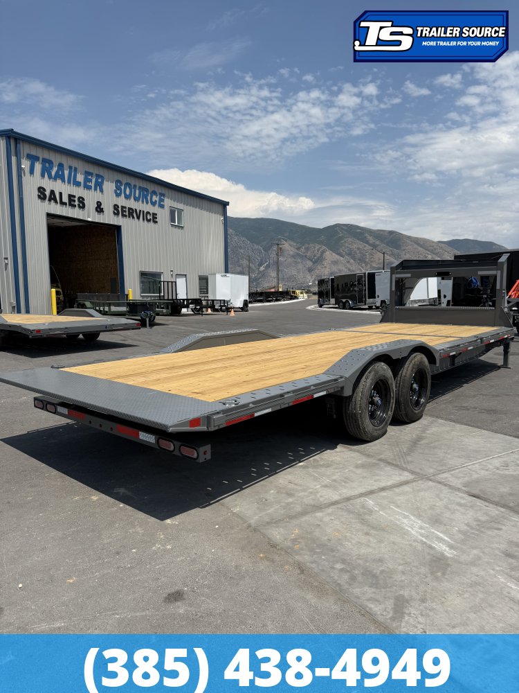 8.5x24 Diamond C HDT-GN 208 Wide Body w/ Drive Over Fenders Tilt Trailer - 18K GVWR -