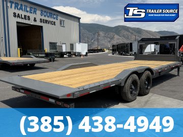 8.5x24 Diamond C HDT-GN 208 Wide Body w/ Drive Over Fenders Tilt Trailer - 18K GVWR -