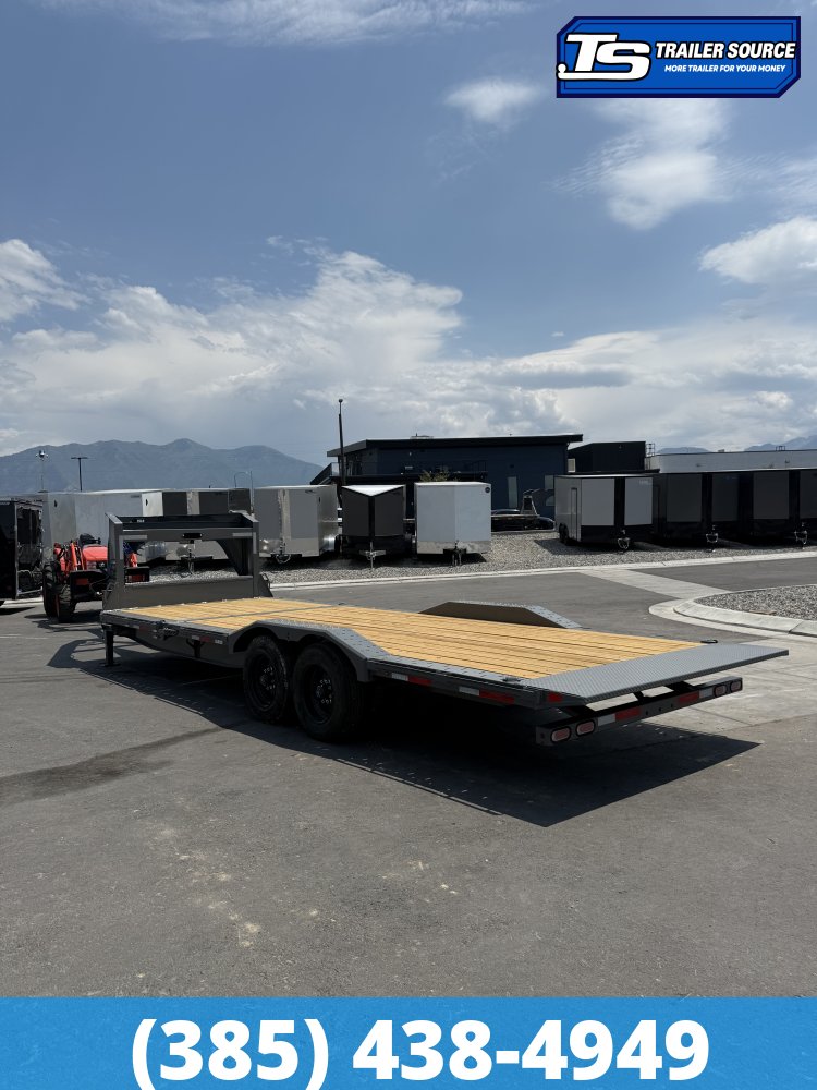 8.5x24 Diamond C HDT-GN 208 Wide Body w/ Drive Over Fenders Tilt Trailer - 18K GVWR -