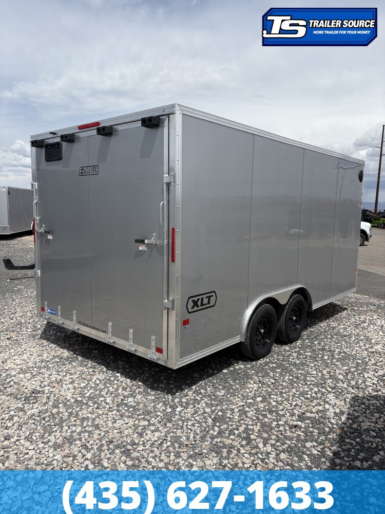 8.5x16 Alcom Aluminum EZ Hauler XLT Auto Trailer - 7'0" Interior - 7K GVWR - Dovetail