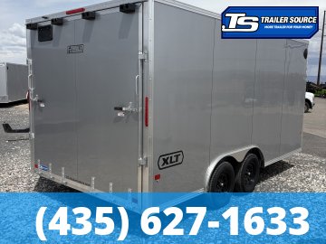 8.5x16 Alcom Aluminum EZ Hauler XLT Auto Trailer - 7'0" Interior - 7K GVWR - Dovetail