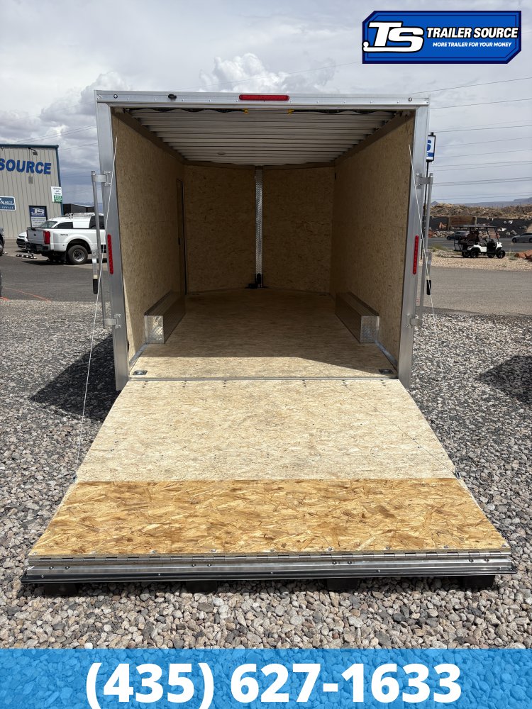 8.5x16 Alcom Aluminum EZ Hauler XLT Auto Trailer - 7'0" Interior - 7K GVWR - Dovetail