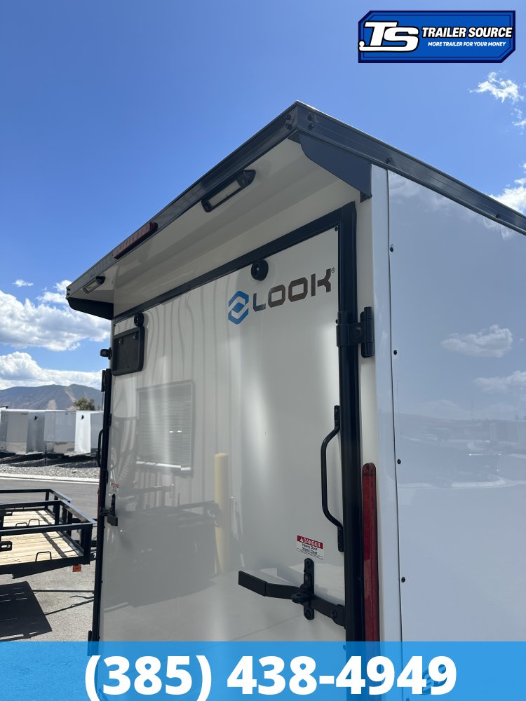 6x12 Look ST DLX Enclosed Cargo Trailer - 6'6" Interior - 3.5K GVWR - .080 PolyCor, Black Out Package, Rear Spoiler w/ Load Lights