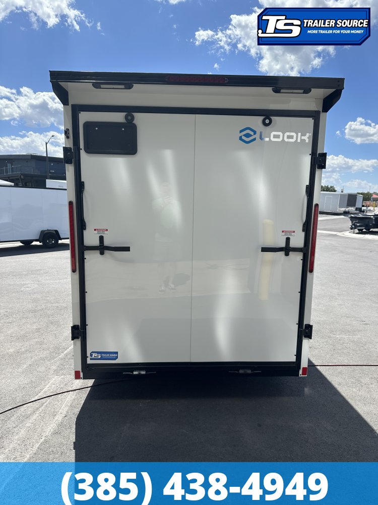 6x12 Look ST DLX Enclosed Cargo Trailer - 6'6" Interior - 3.5K GVWR - .080 PolyCor, Black Out Package, Rear Spoiler w/ Load Lights