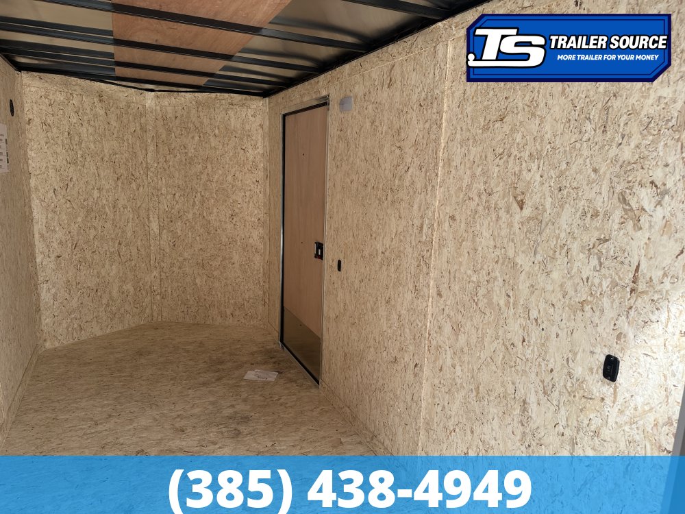 6x12 Look ST DLX Enclosed Cargo Trailer - 6'6" Interior - 3.5K GVWR - .080 PolyCor, Black Out Package, Rear Spoiler w/ Load Lights