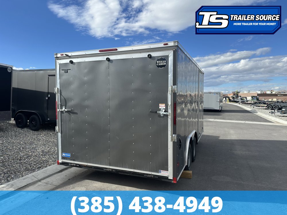 8.5x16 Wells Cargo Fast Trac Deluxe Enclosed Car Hauler Trailer - 7K GVWR -
