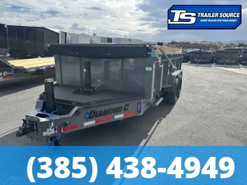 7x14 Diamond C LPT 208 Dump Trailer - 32" Sides - 18K GVWR - 18 Ply Tires, 7 Gauge Floor and Walls, Hydraulic Jack(s)
