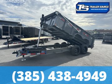 7x14 Diamond C LPT 208 Dump Trailer - 32" Sides - 18K GVWR - 18 Ply Tires, 7 Gauge Floor and Walls, Hydraulic Jack(s)