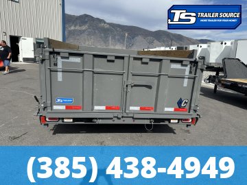 7x14 Diamond C LPT 208 Dump Trailer - 32" Sides - 18K GVWR - 18 Ply Tires, 7 Gauge Floor and Walls, Hydraulic Jack(s)