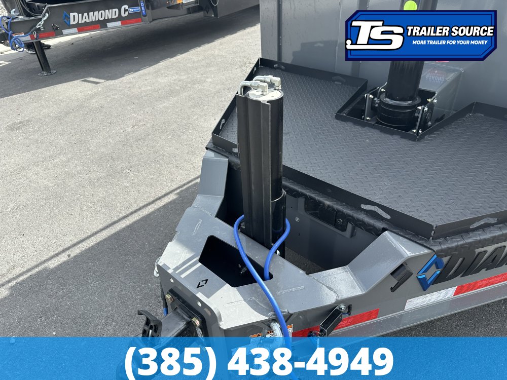 7x14 Diamond C LPT 208 Dump Trailer - 32" Sides - 18K GVWR - 18 Ply Tires, 7 Gauge Floor and Walls, Hydraulic Jack(s)