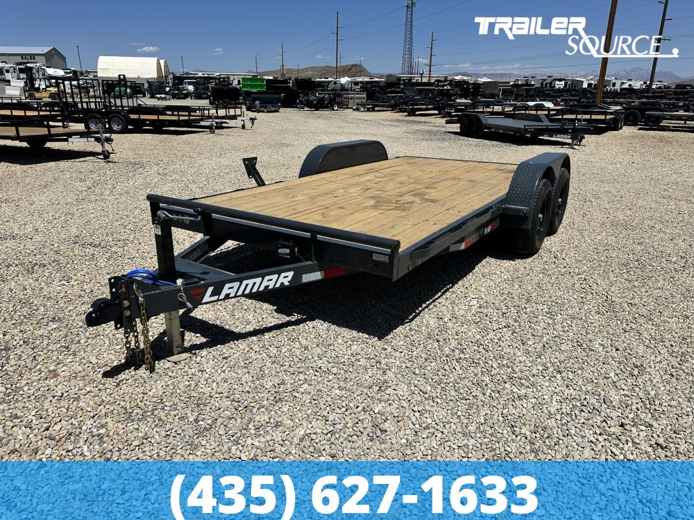 7x16 Lamar Flatbed Car Hauler
