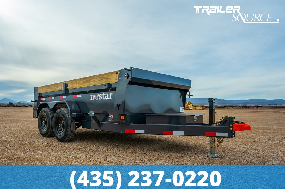 6x12 Norstar Iron Bull DCB 20" Sides 10K Dump Trailer