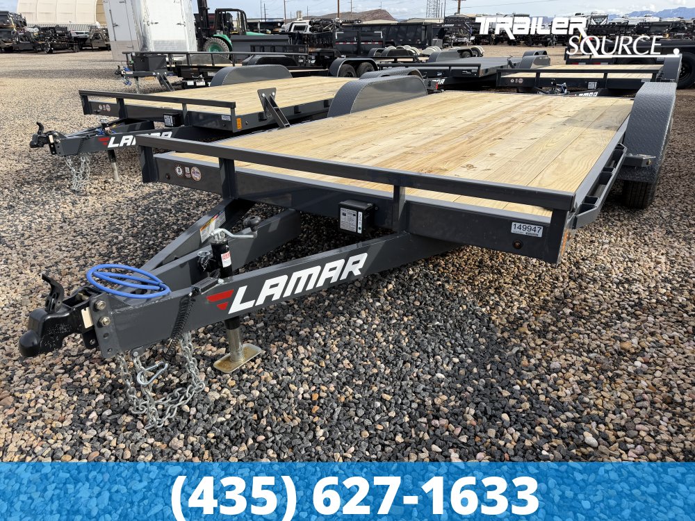 7x16 Lamar CE Flatbed Car Hauler