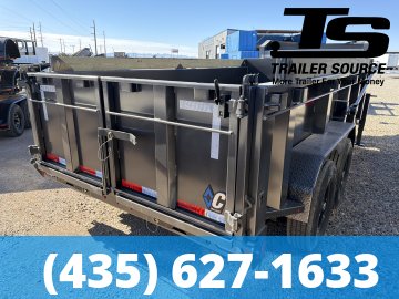 7x14 Diamond C LPT-GN 207 Gooseneck Dump Trailer - 32" Sides - 15.5K GVWR Board Brackets