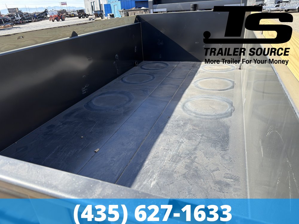 7x14 Diamond C LPT-GN 207 Gooseneck Dump Trailer - 32" Sides - 15.5K GVWR Board Brackets