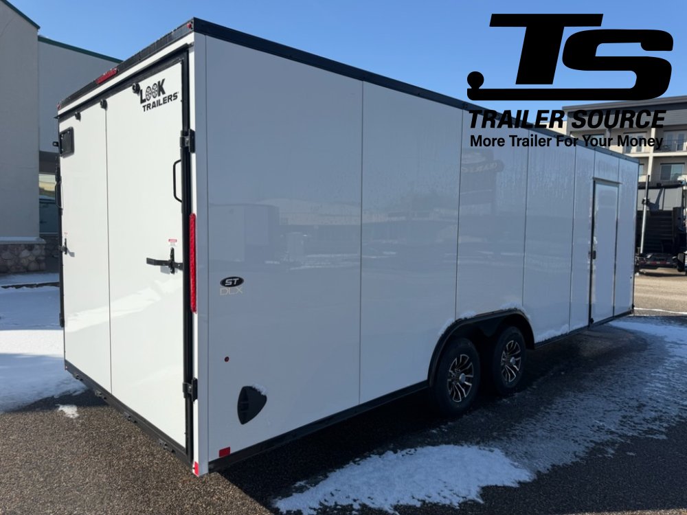 8.5x24 Look ST DLX Enclosed Cargo Trailer - 7'0" Interior - 10K GVWR - .080 PolyCor, Alloy Wheels, Black Out Package