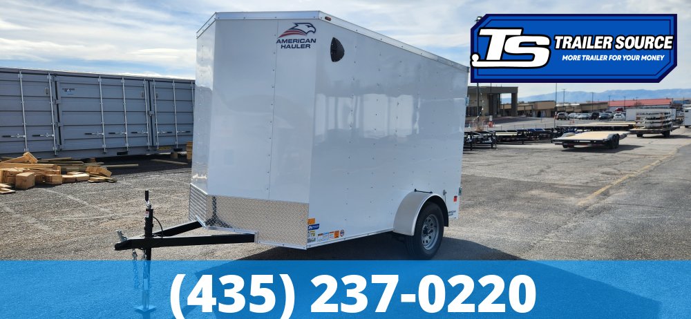 6x10 American Hauler Arrow Enclosed Cargo Trailer - 6'6" Interior - 3.5K GVWR - Barn Doors