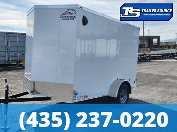 6x10 American Hauler Arrow Enclosed Cargo Trailer - 6'6" Interior - 3.5K GVWR - Barn Doors