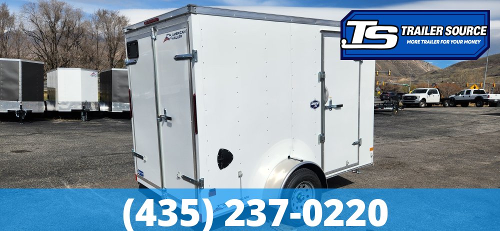 6x10 American Hauler Arrow Enclosed Cargo Trailer - 6'6" Interior - 3.5K GVWR - Barn Doors