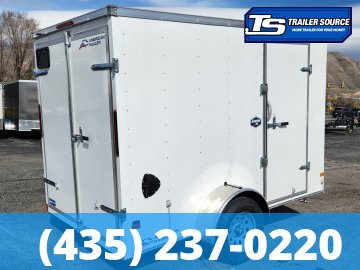 6x10 American Hauler Arrow Enclosed Cargo Trailer - 6'6" Interior - 3.5K GVWR - Barn Doors