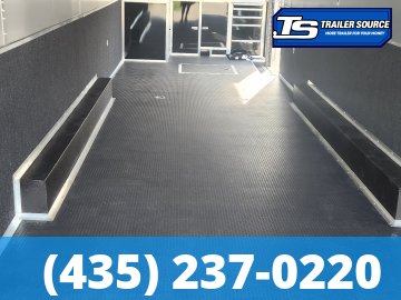 8.5x34 American Hauler Silver Hawk Enclosed Car Hauler Trailer - 7'10" Interior - 18K GVWR - A/C Prep Package, Air Compressor Prep Pkg, Black Out Package, Dovetail, Extended Tongue
