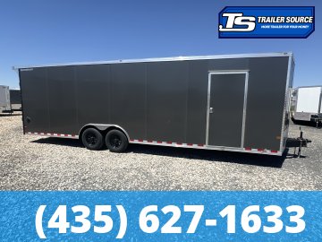 8.5x28 Wells Cargo Road Force Enclosed Cargo Trailer - 7'6" Interior - 12K GVWR - .080 PolyCor, Rear Spoiler w/ Load Lights