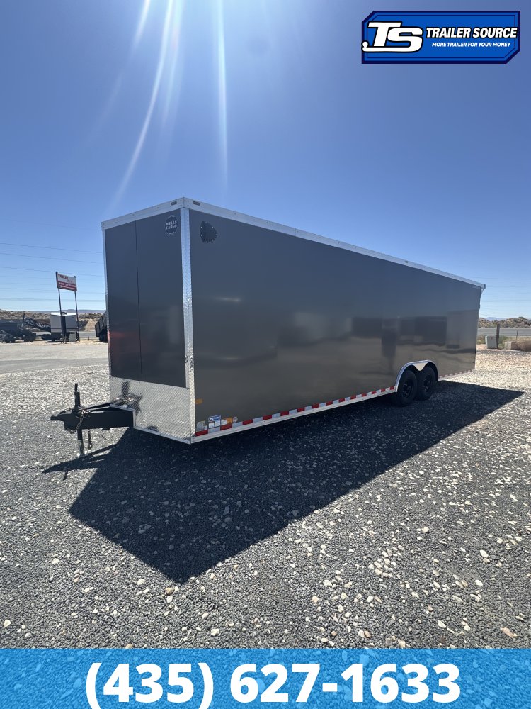 8.5x28 Wells Cargo Road Force Enclosed Cargo Trailer - 7'6" Interior - 12K GVWR - .080 PolyCor, Rear Spoiler w/ Load Lights