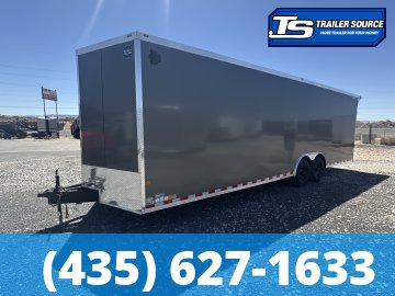 8.5x28 Wells Cargo Road Force Enclosed Cargo Trailer - 7'6" Interior - 12K GVWR - .080 PolyCor, Rear Spoiler w/ Load Lights
