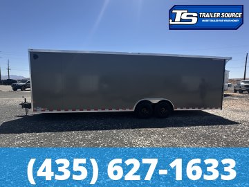 8.5x28 Wells Cargo Road Force Enclosed Cargo Trailer - 7'6" Interior - 12K GVWR - .080 PolyCor, Rear Spoiler w/ Load Lights