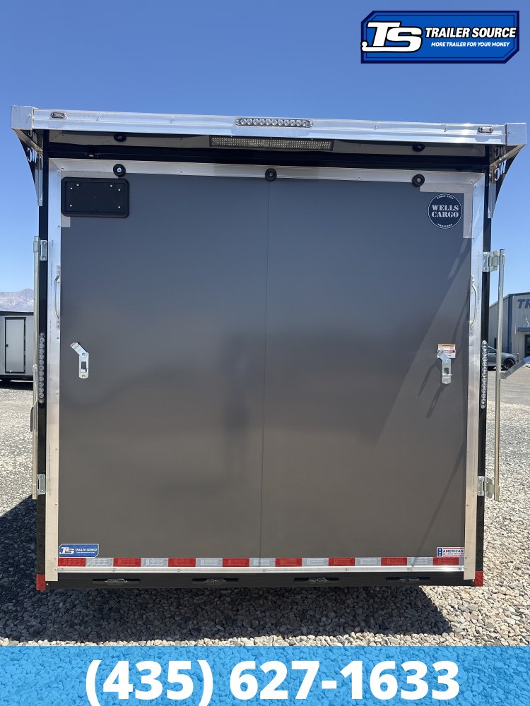 8.5x28 Wells Cargo Road Force Enclosed Cargo Trailer - 7'6" Interior - 12K GVWR - .080 PolyCor, Rear Spoiler w/ Load Lights
