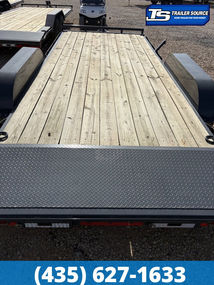 7x18 Lamar CC Flatbed Car Hauler Trailer - 10K GVWR -