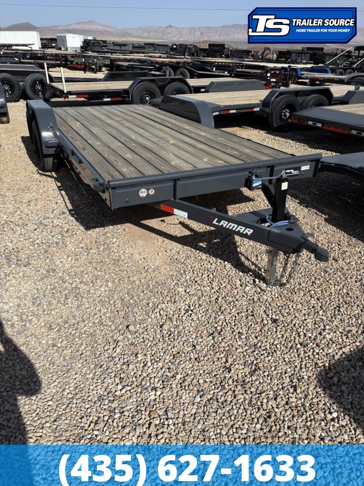 7x18 Lamar CC Flatbed Car Hauler Trailer - 10K GVWR -