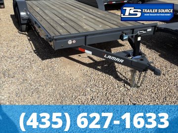 7x18 Lamar CC Flatbed Car Hauler Trailer - 10K GVWR -