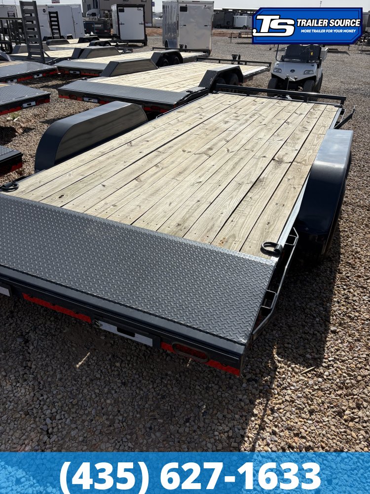 7x18 Lamar CC Flatbed Car Hauler Trailer - 10K GVWR -