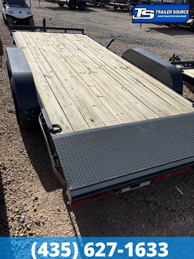 7x18 Lamar CC Flatbed Car Hauler Trailer - 10K GVWR -