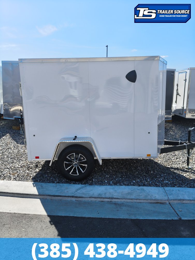 5x8 Look ST DLX Enclosed Cargo Trailer - 5'6" Interior - 3.5K GVWR - 16" Cross Member Upgrade, Alloy Wheels, Spare Tire