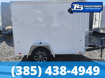 5x8 Look ST DLX Enclosed Cargo Trailer - 5'6" Interior - 3.5K GVWR - 16" Cross Member Upgrade, Alloy Wheels, Spare Tire