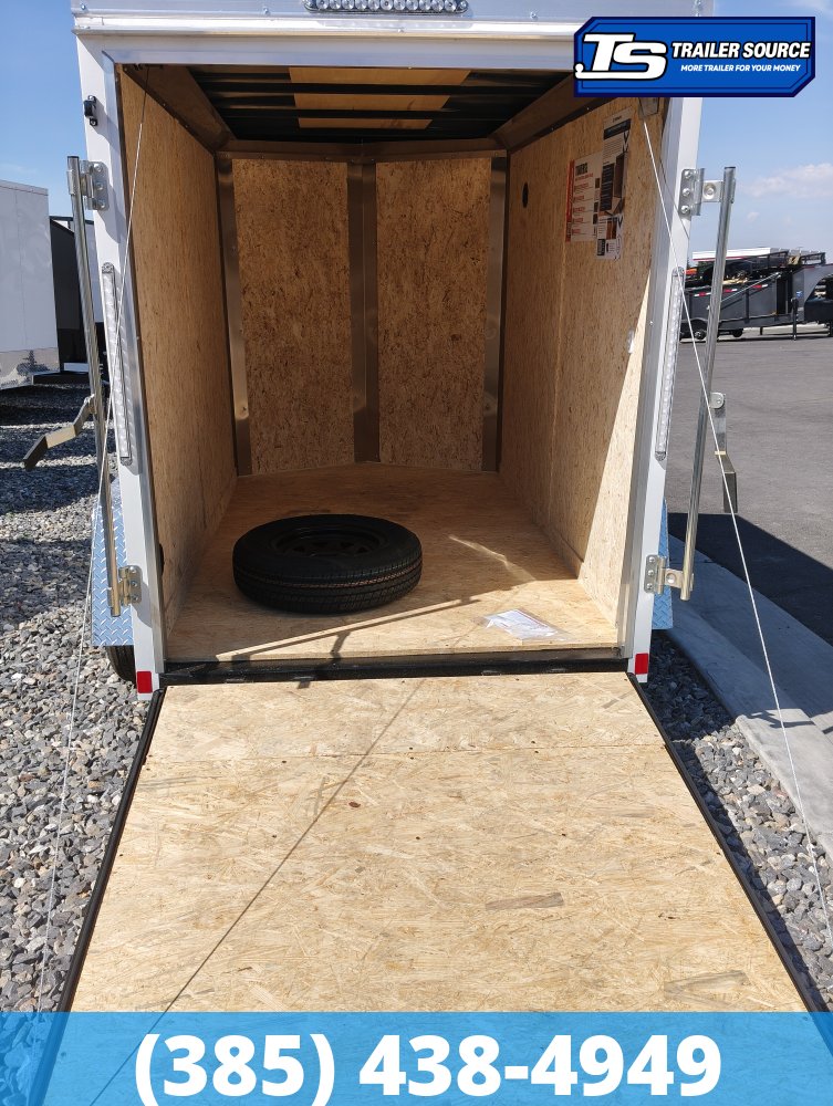 5x8 Look ST DLX Enclosed Cargo Trailer - 5'6" Interior - 3.5K GVWR - 16" Cross Member Upgrade, Alloy Wheels, Spare Tire