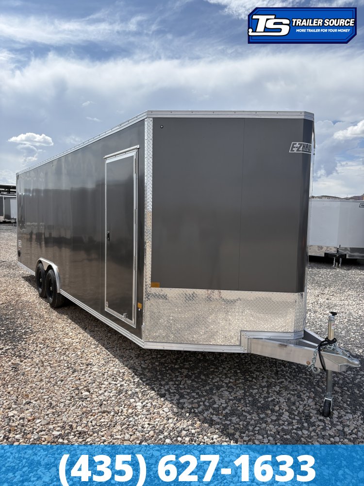 8.5x24 Alcom Aluminum EZ Hauler XLT Auto Trailer - 7'0" Interior - 10K GVWR - Dovetail