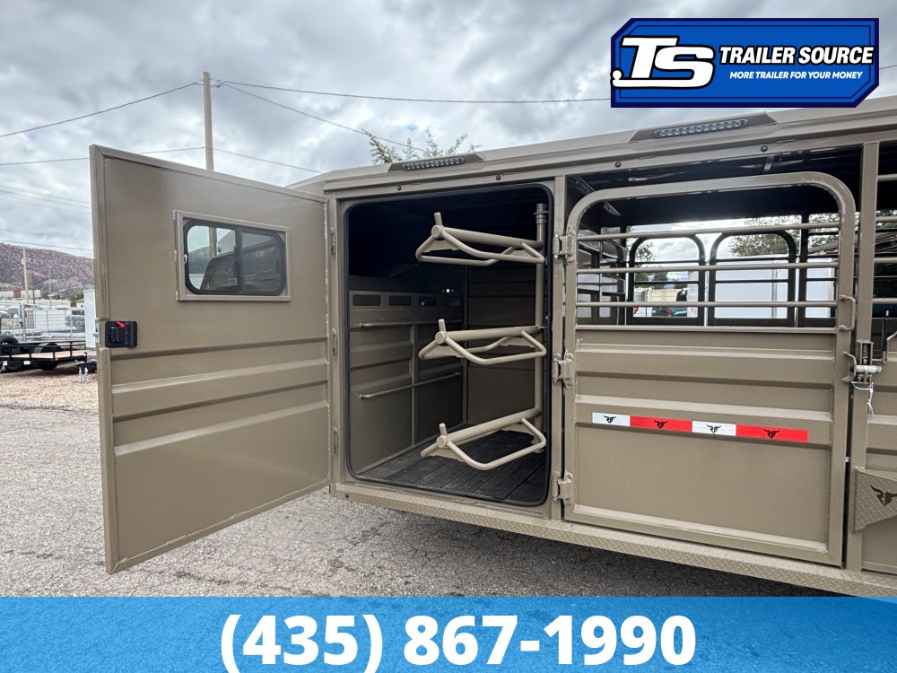 6.5x24 Ranch Boss STR-610 Horse Trailer - 18K GVWR -