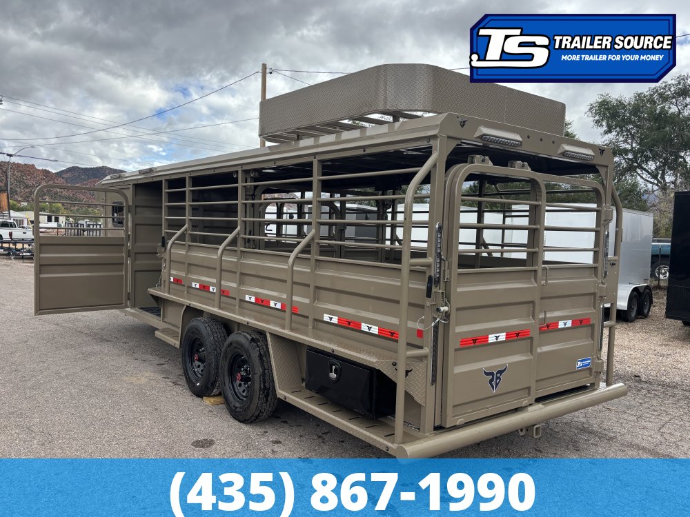 6.5x24 Ranch Boss STR-610 Horse Trailer - 18K GVWR -