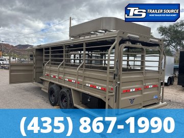 6.5x24 Ranch Boss STR-610 Horse Trailer - 18K GVWR -
